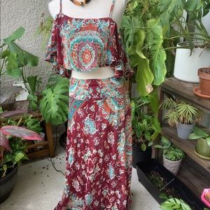 Vestidos de dos piezas bohemio y casual